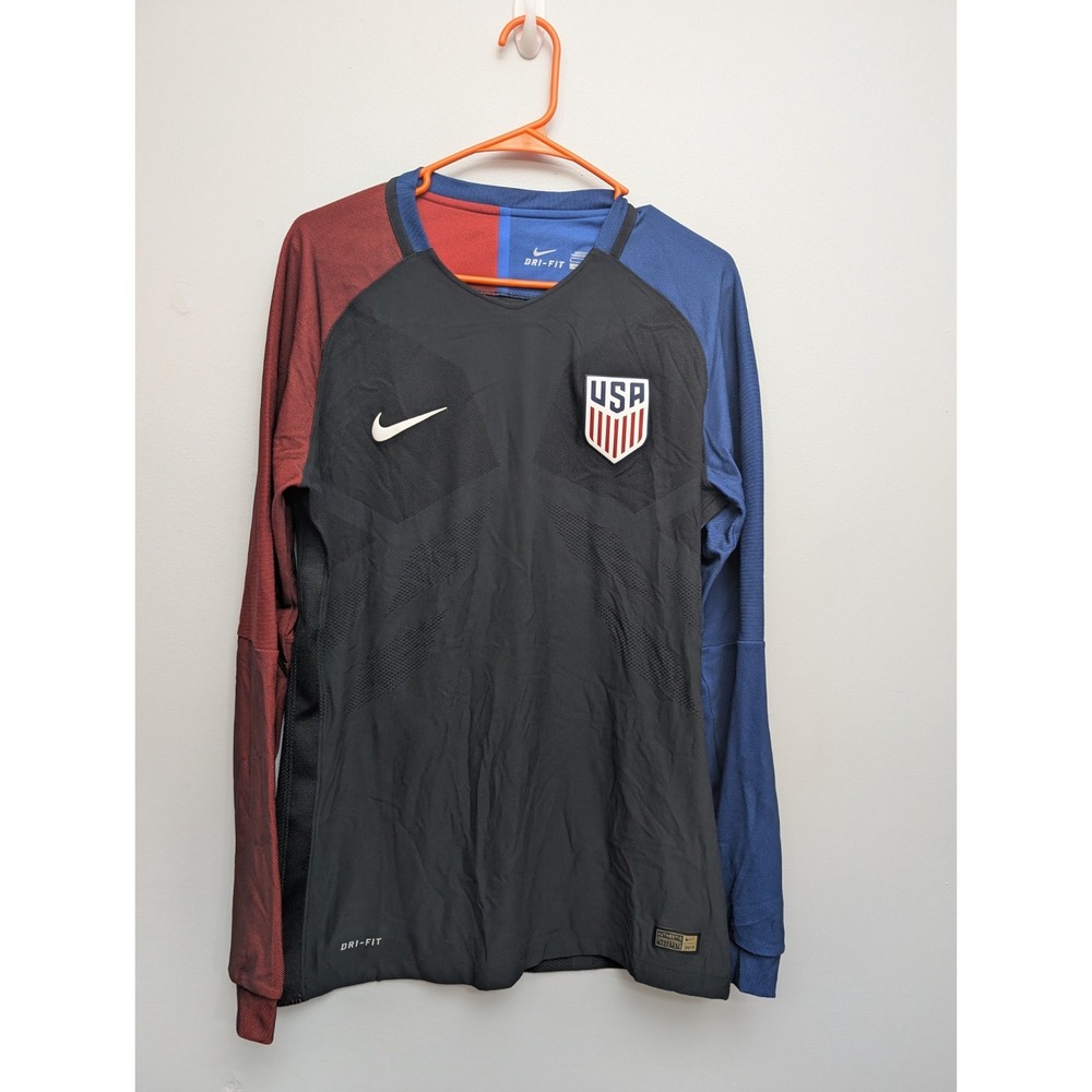 D4 100% Authentic Nike Dri-Fit 2016 Team USA World Cup Soccer Jersey Men Large